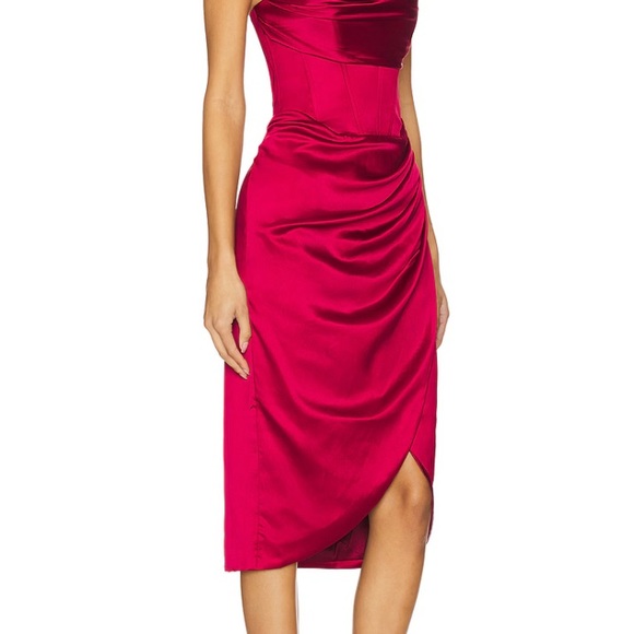 Bardot Jamila Corset Dress in Red - www.mordernwear.com